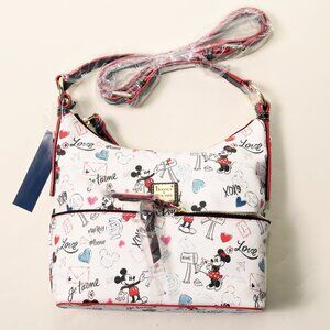 Dooney & Bourke Disney Mickey & Minnie Paris Sweethearts Crossbody Purse NWT